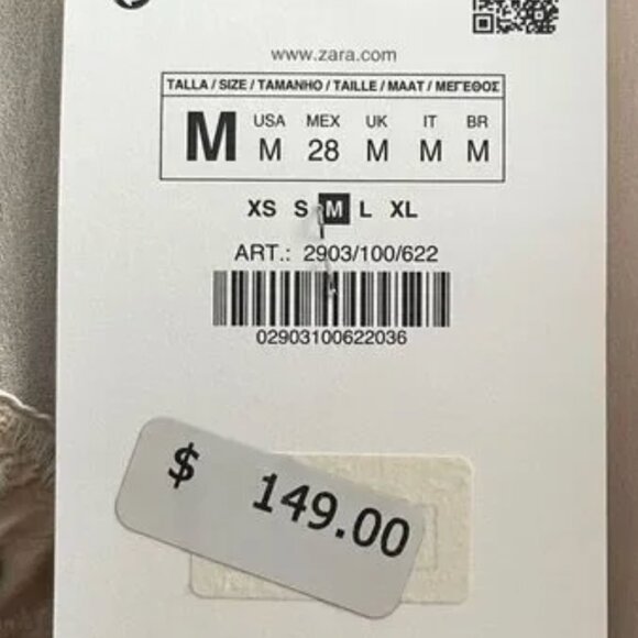 NWT $149 Zara Limited Edition Embroidered Blouse - MEDIUM - Picture 9 of 12